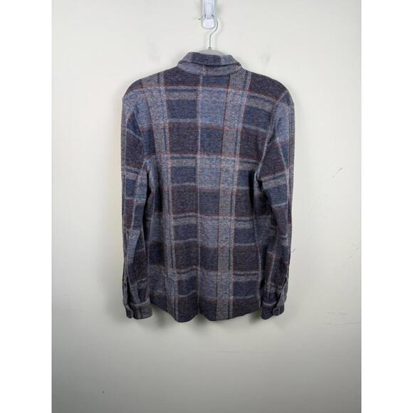 Faherty Legend Ultrasoft Sweater Button Down Shirt Blue Plaid Small - Picture 3 of 7